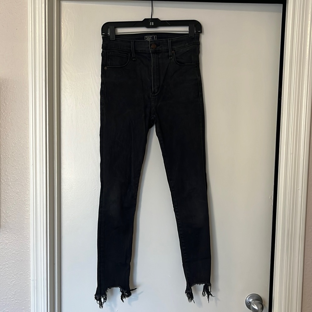 Abercrombie & Fitch Simone High Rise Ankle - faded black